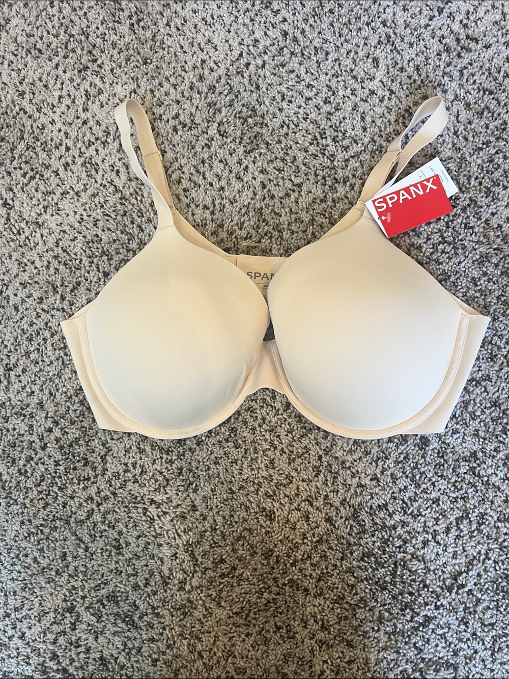 NWT Spanx Supersmooth BraVa. Push up Bra. Color is Toasted Coconut. Size 40DD